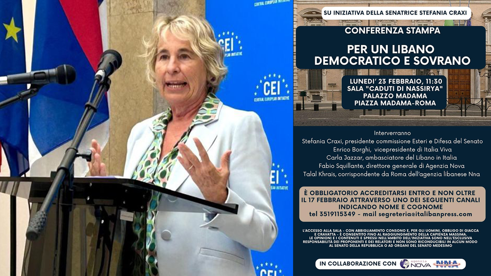 Libano, al Senato l’appello: “L’Italia continui a sostenere Beirut”. Conferenza stampa il 23 febbraio a Palazzo Madama
