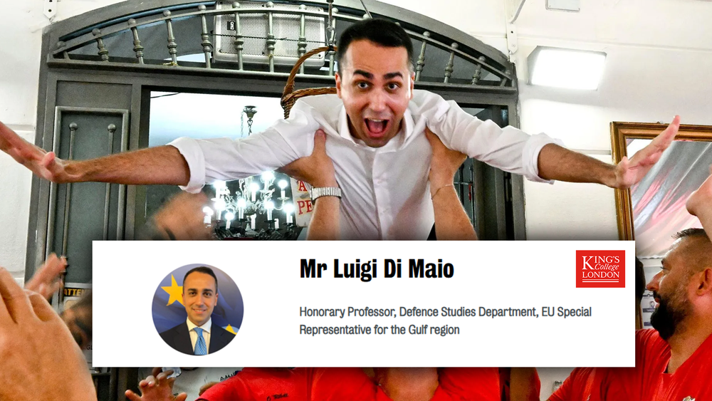Luigi Di Maio professore onorario al King’s College London