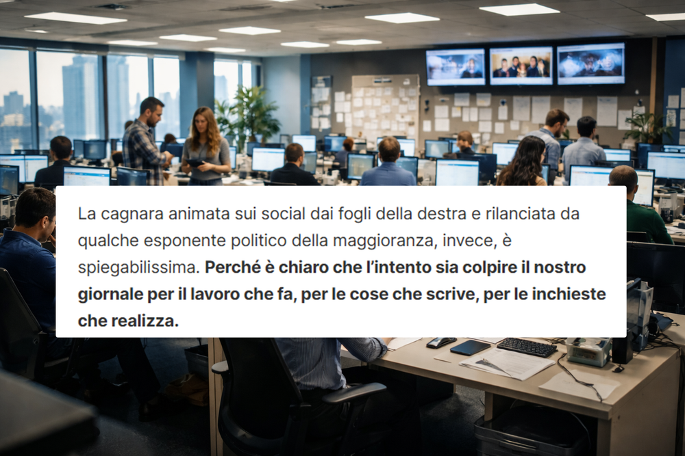 Accertamento INPS a Fanpage, la replica sui contratti: "Cagnara animata della destra"