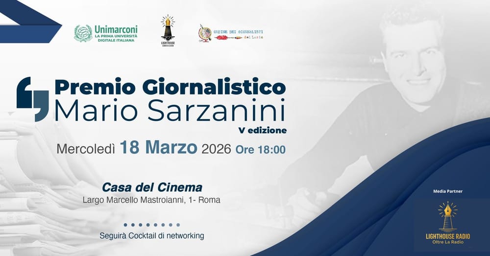 Premio Mario Sarzanini 2026, a Roma la quinta edizione del riconoscimento al giornalismo