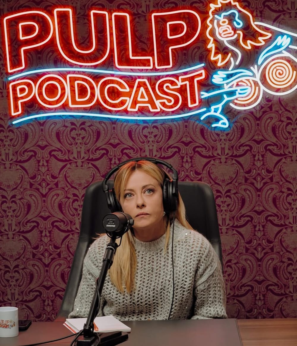Meloni ospite di “Pulp Podcast”: la premier nel format digitale di Fedez e Mr. Marra
