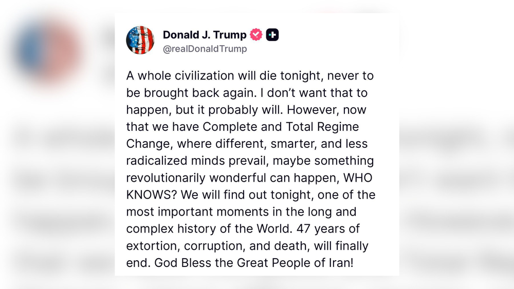 "Stanotte morirà un'intera civiltà": così Trump fissa il countdown finale per l'Iran