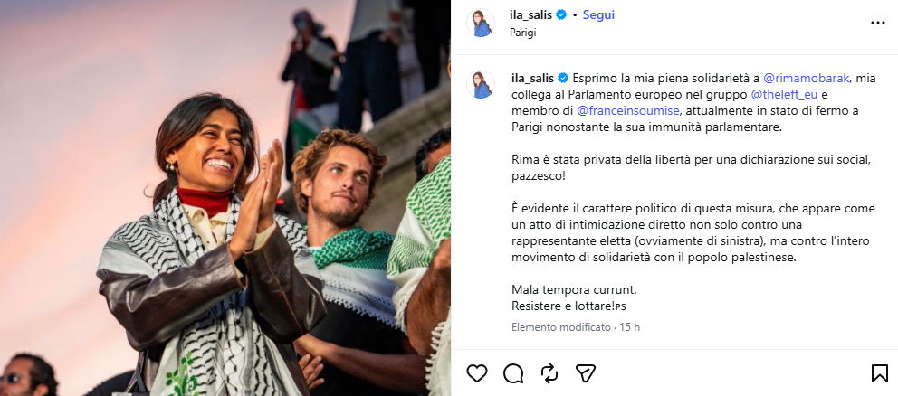 Ilaria Salis difende Rima Hassan: “Misura politica e intimidatoria”