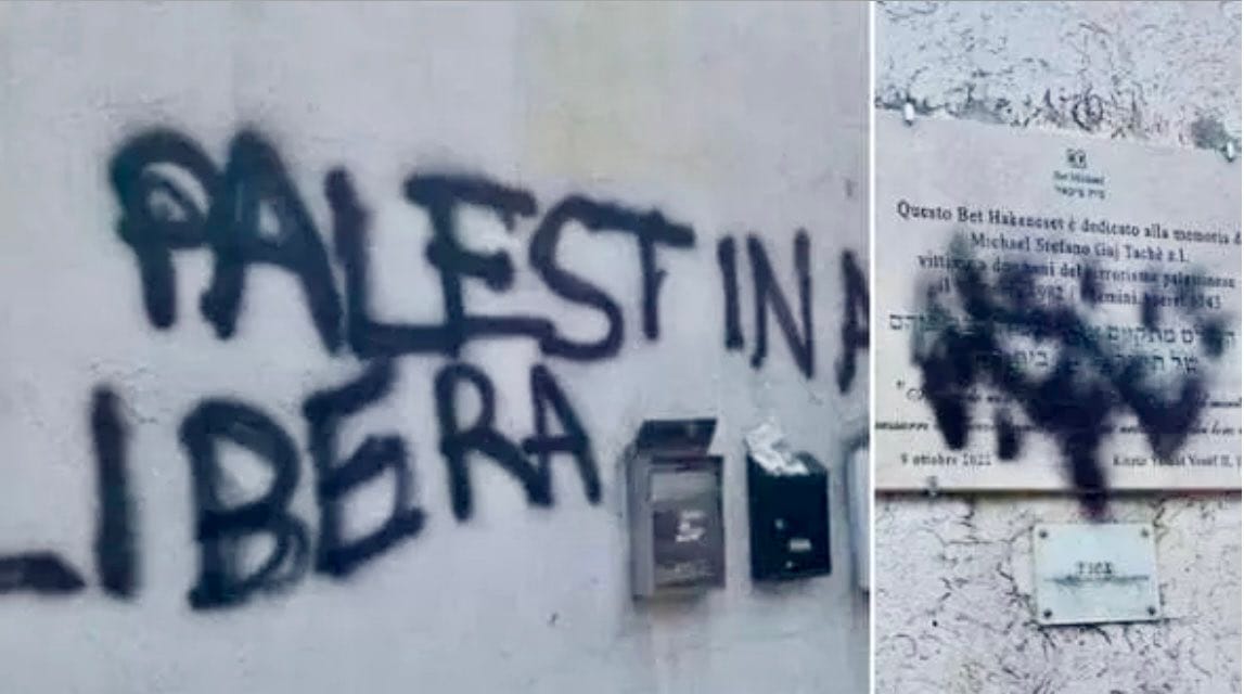 Roma, vandalizzata la targa in memoria di Gaj Taché: Masi (FdI) condanna l’episodio e richiama alla responsabilità