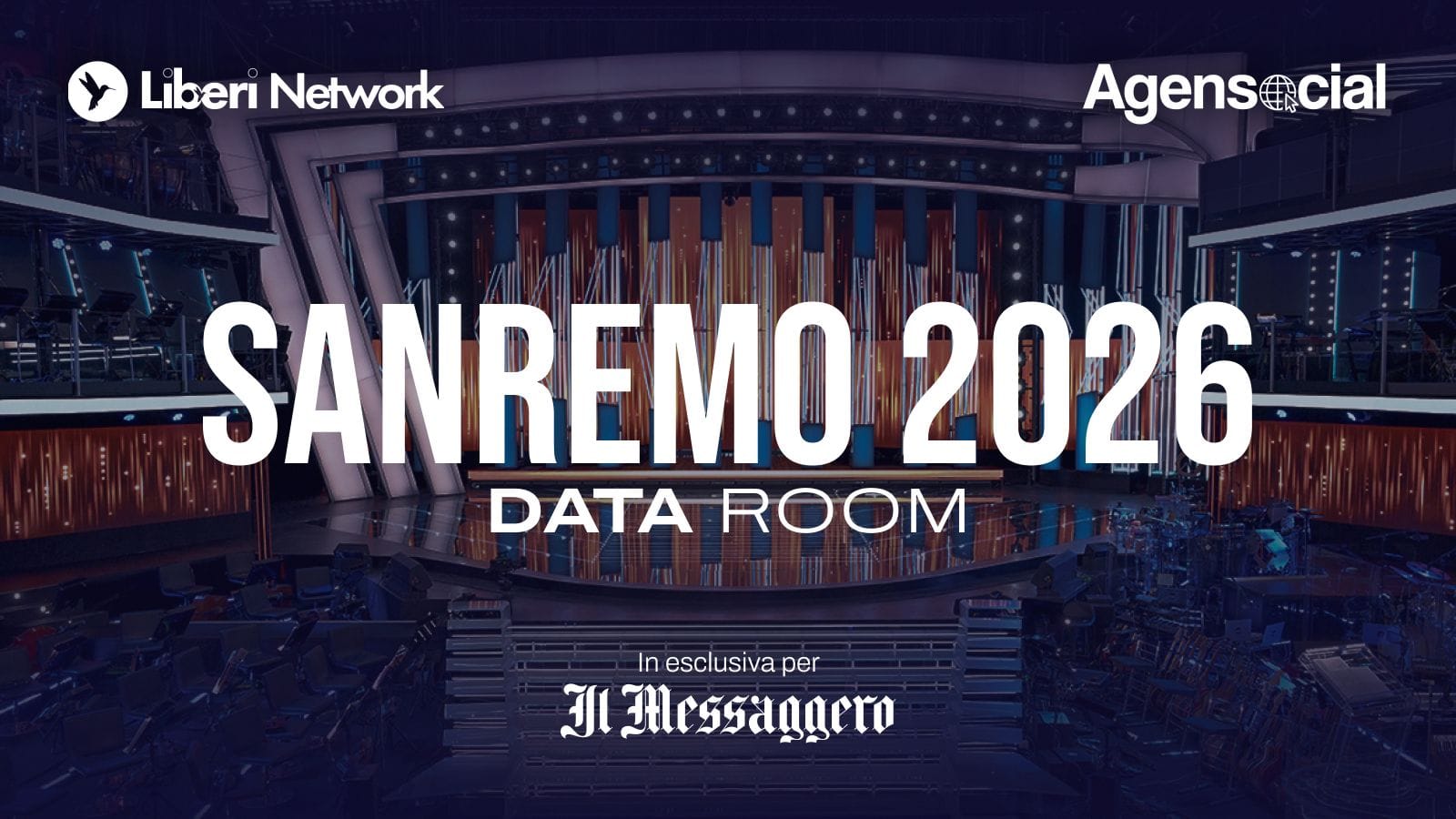 Nasce la Sanremo Data Room: chi domina davvero il Festival lo decide la rete
