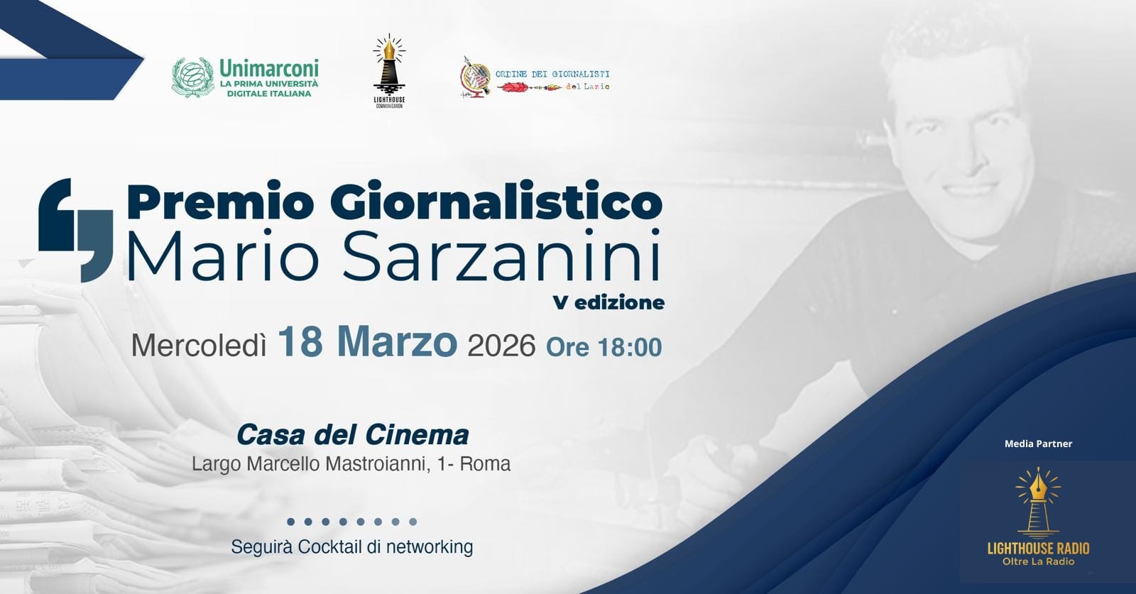 Premio Mario Sarzanini 2026, a Roma la quinta edizione del riconoscimento al giornalismo