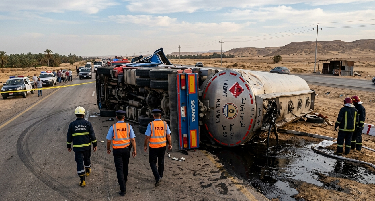 Egitto, camion con 50 tonnellate di carburante si ribalta: scatta emergenza sicurezza e ambientale