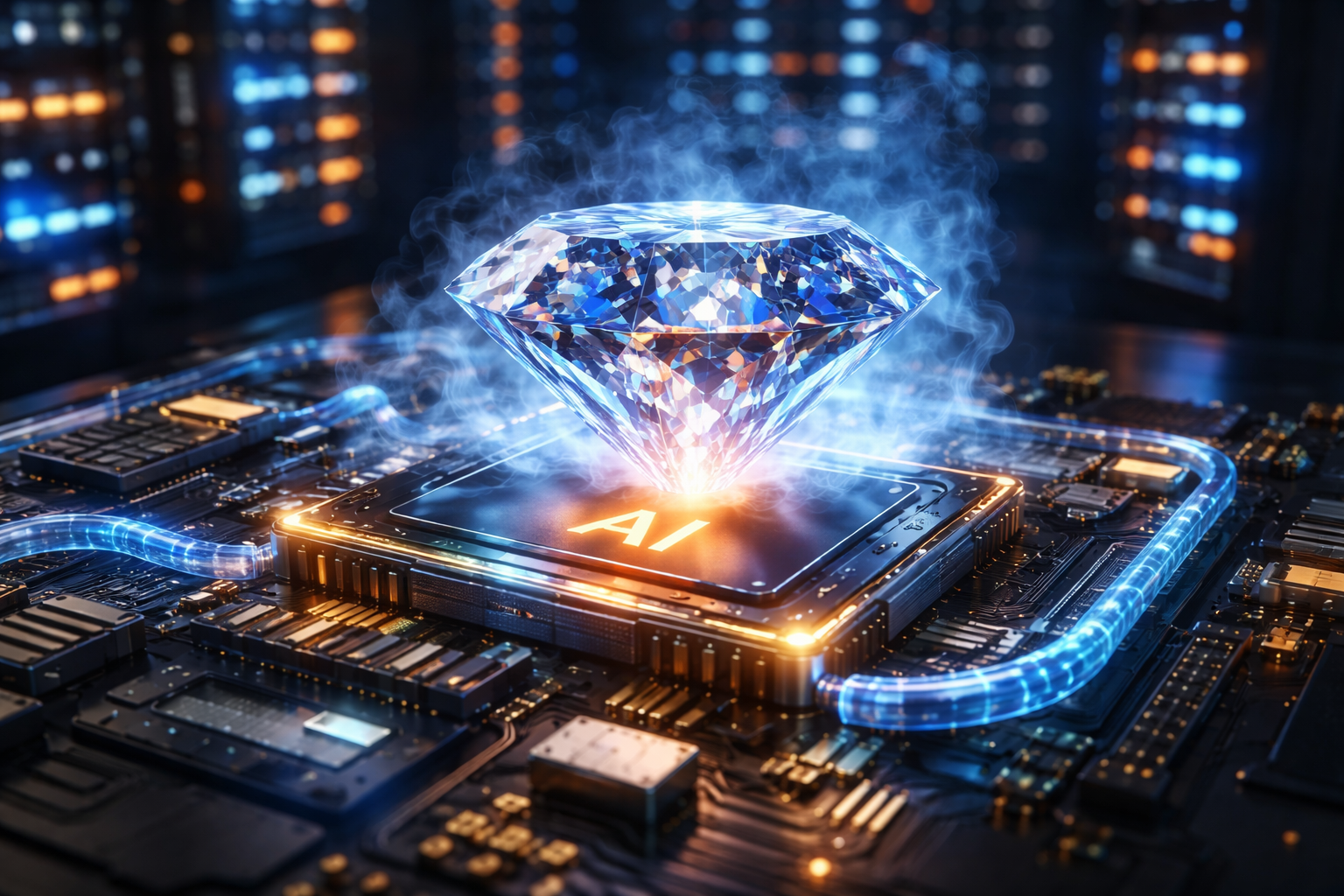 I diamanti arrivano nei datacenter: la nuova arma segreta dei chip per l’IA