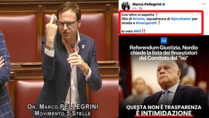 Pellegrini (M5S): "Io voto No contro olio di ricino e manganelli"