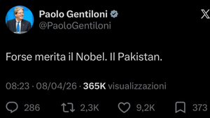 "Forse merita il Nobel. Il Pakistan": il tweet di Gentiloni accende il dibattito
