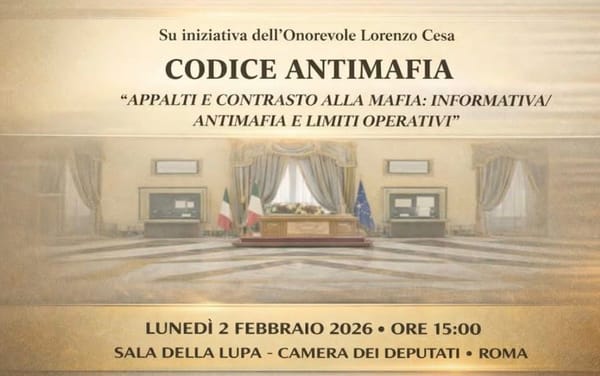 Camera dei deputati: focus su appalti e mafia