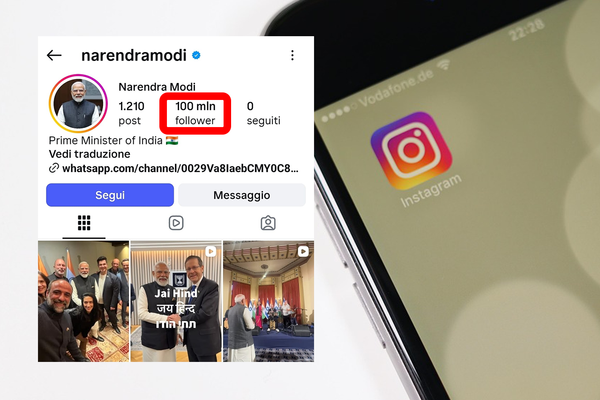 Social, Modi domina Instagram: 100 milioni di follower. La classifica