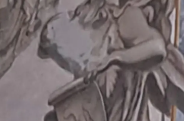 Roma, l’angelo ‘Meloni’ scompare dall’affresco di San Lorenzo in Lucina