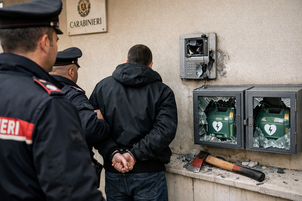 Mazara del Vallo, assalto con l'ascia alla caserma: distrutti citofono e defibrillatori. Denunciato