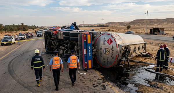 Egitto, camion con 50 tonnellate di carburante si ribalta: scatta emergenza sicurezza e ambientale