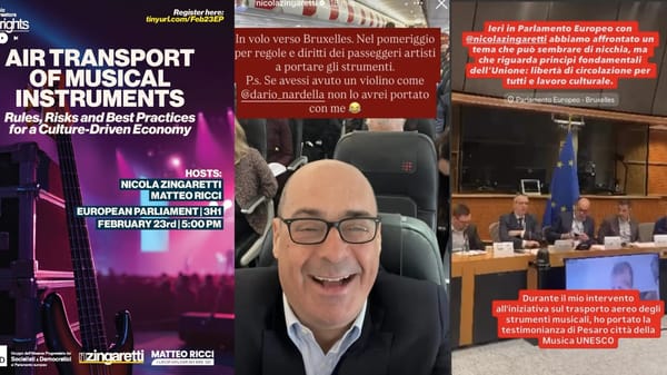 Guerre e crisi? No, la priorità del Pd a Bruxelles sono i violini