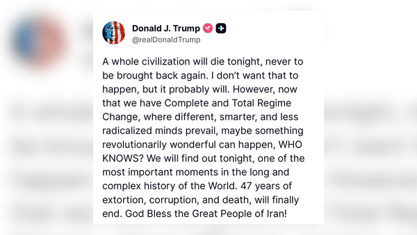 "Stanotte morirà un'intera civiltà": così Trump fissa il countdown finale per l'Iran